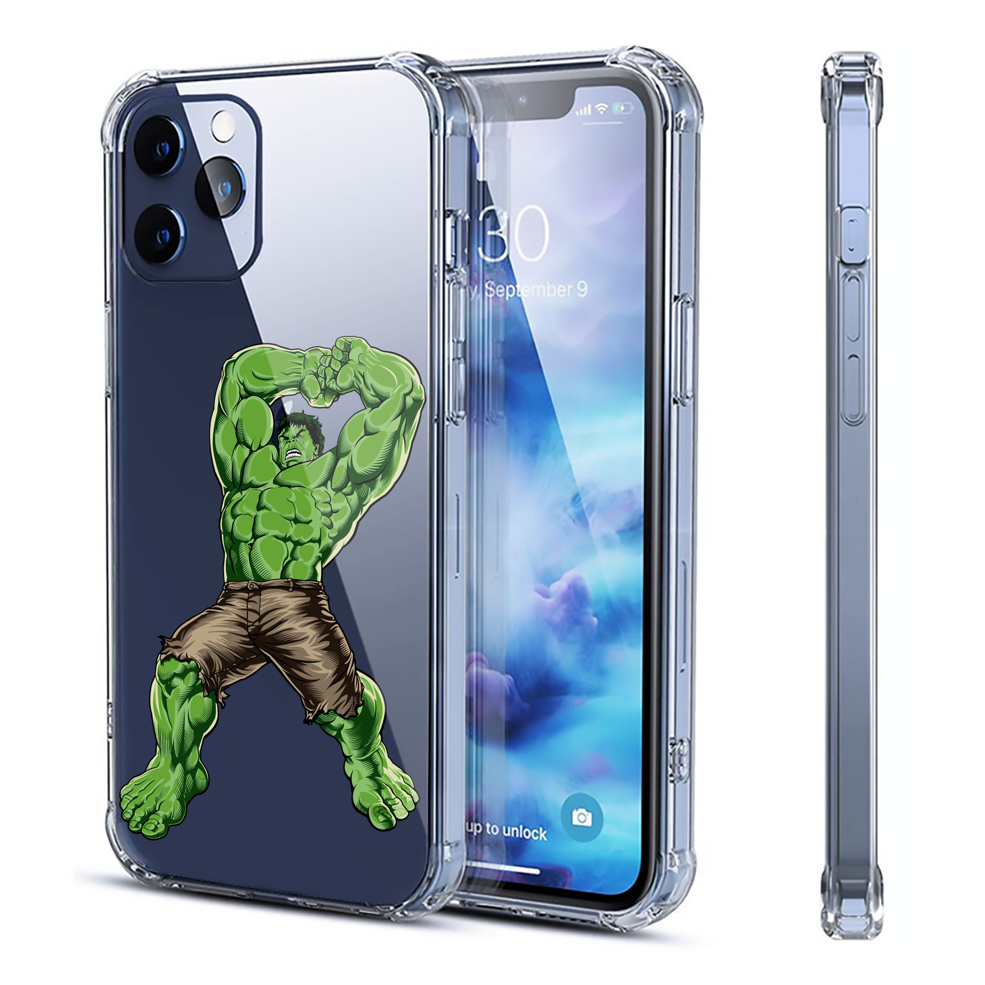 （画像用） アベンジャーズ The Avengers 【iPhone 12シリーズ対応】透明スマホケース（クリアソフトケース）